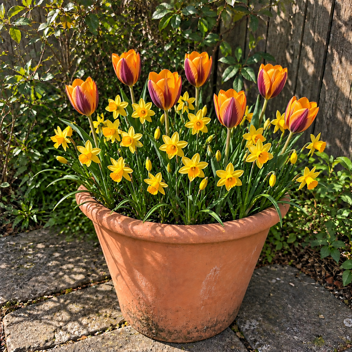 Little Pot of Sunshine illustrative middle-spring pot display