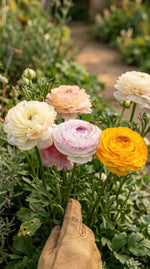 Ranunculus 'Elegance Pastello Striato Mix' - Harding & Bloom