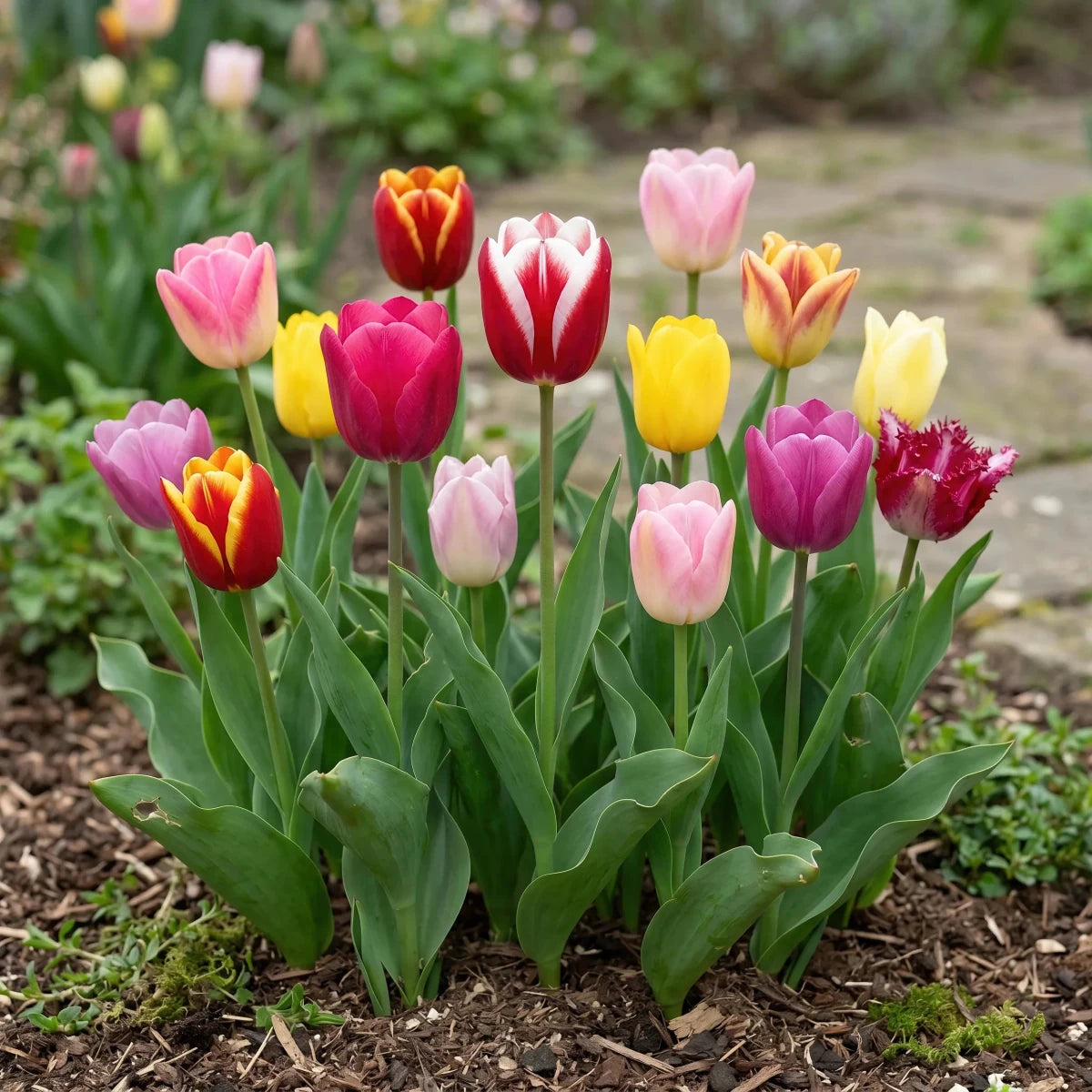 Tulipa 'Triumph Mix' (Tulip) - Harding & Bloom