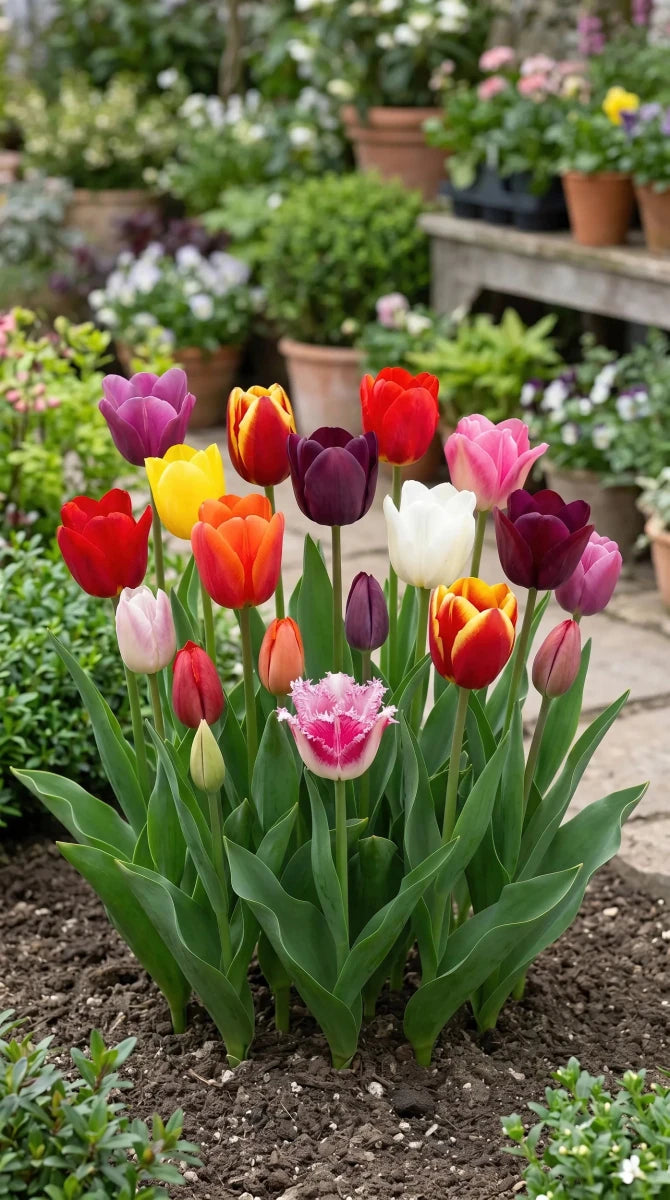 Tulipa 'Triumph Mix' (Tulip) - Harding & Bloom