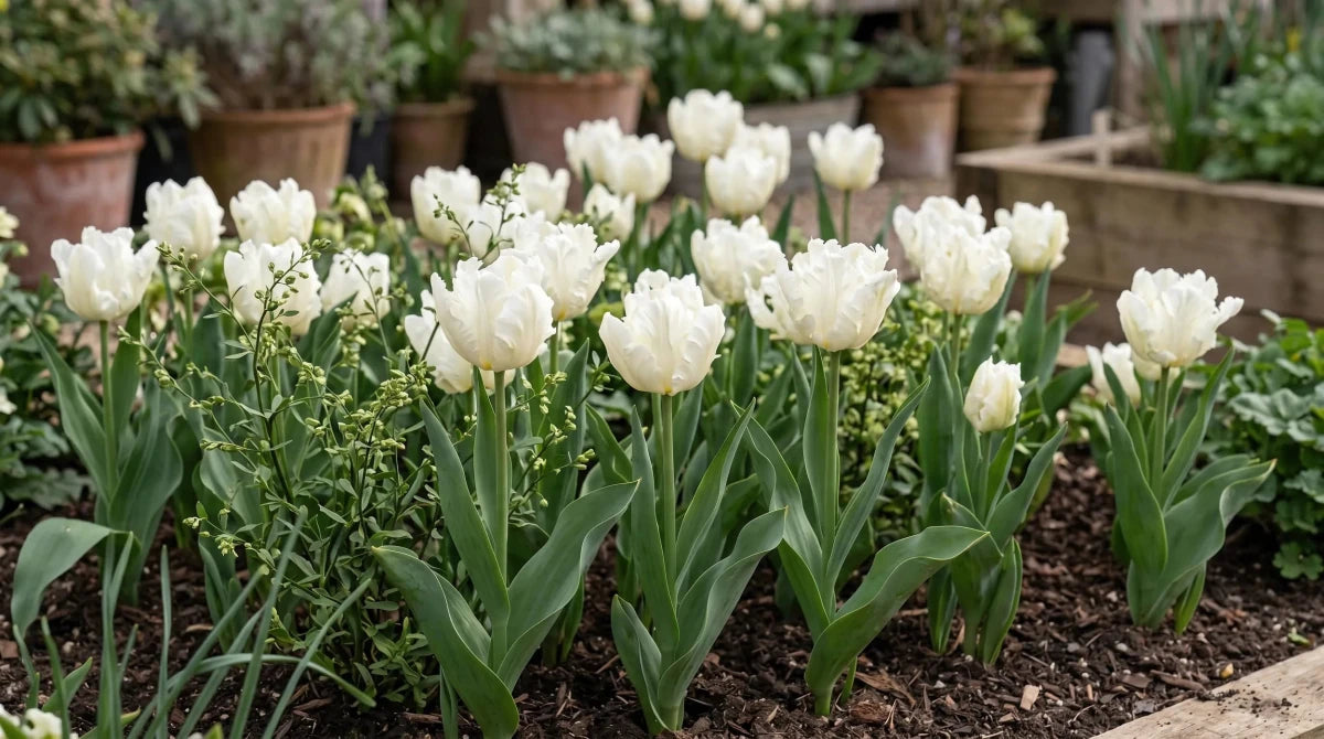 Tulipa 'White Parrot' - Harding & Bloom