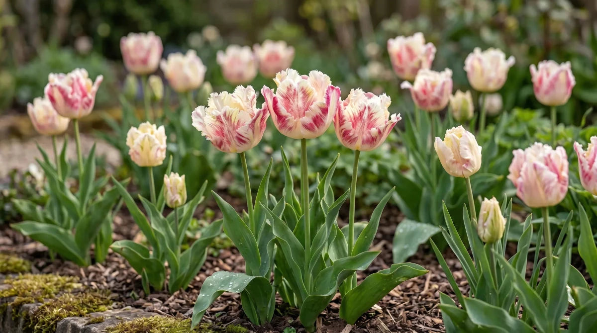 Tulipa 'Blushing Parrot' (Tulip) - Harding & Bloom