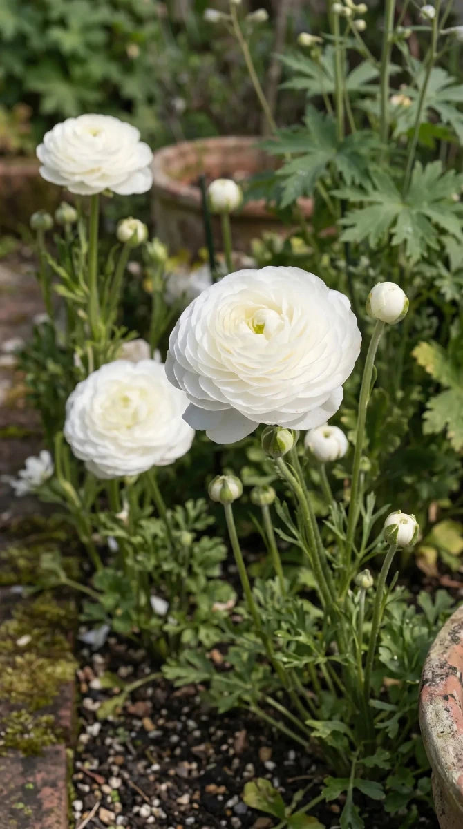 Ranunculus 'White' - Harding & Bloom