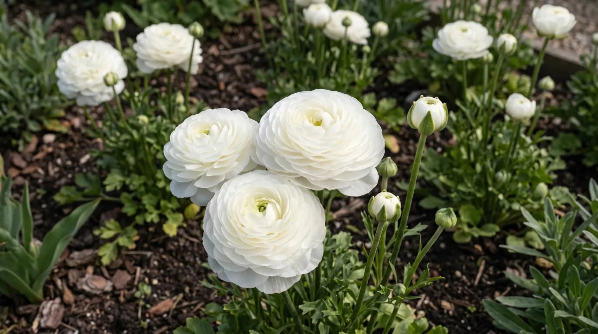 Ranunculus 'White' - Harding & Bloom