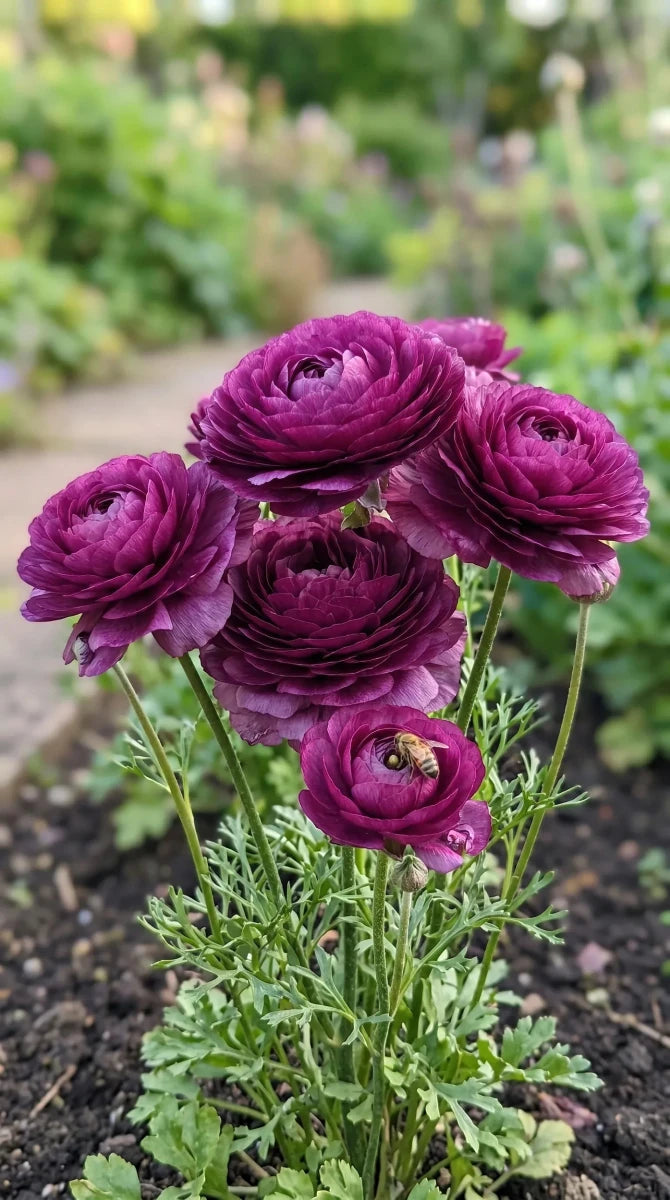 Ranunculus 'Purple' - Harding & Bloom
