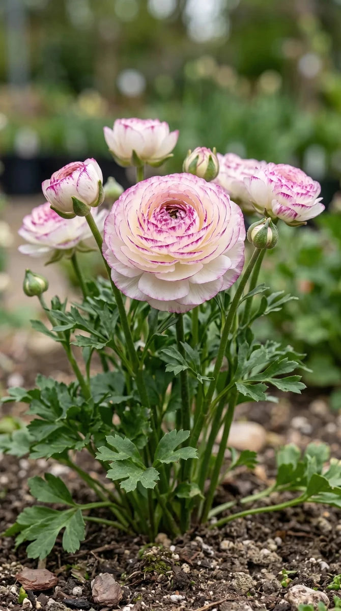 Ranunculus 'Aviv Picotee Pink' - Harding & Bloom