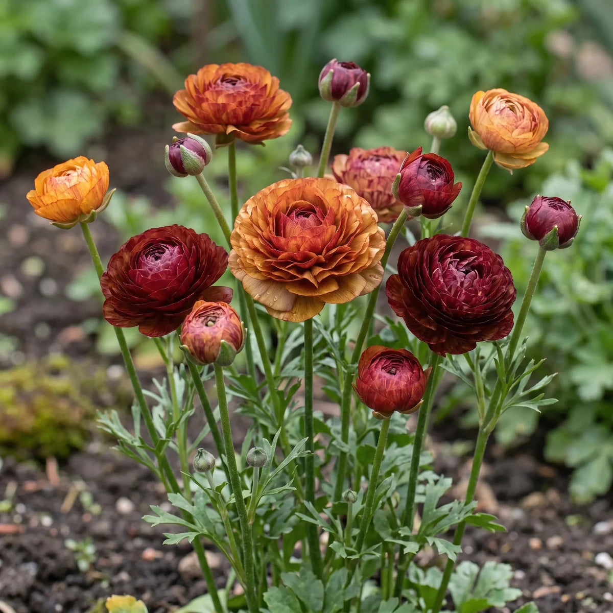 Ranunculus 'Picotee Café' - Harding & Bloom