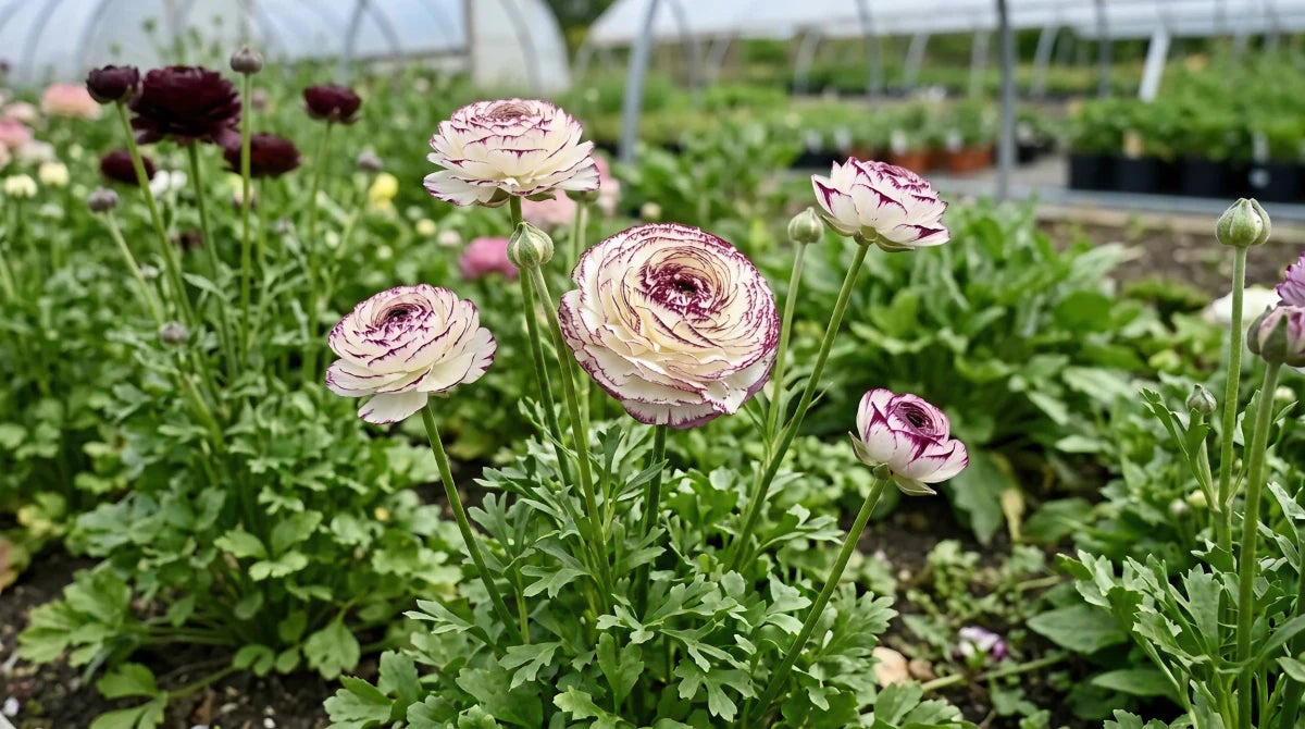Ranunculus 'Elegance Bianco Striato' - Harding & Bloom