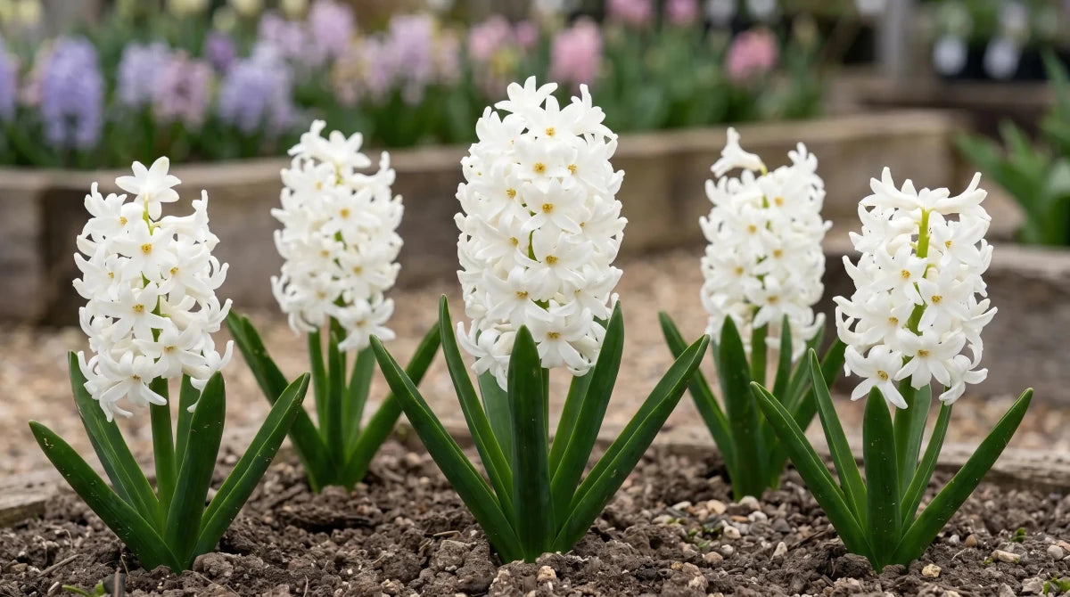 Hyacinthus 'Carnegie' (Hyacinth) - Harding & Bloom