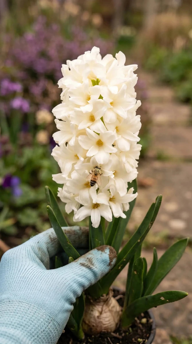Hyacinthus 'Carnegie' (Hyacinth) - Harding & Bloom