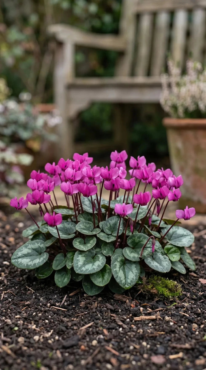 Cyclamen 'coum' (eastern cyclamen) - Harding & Bloom