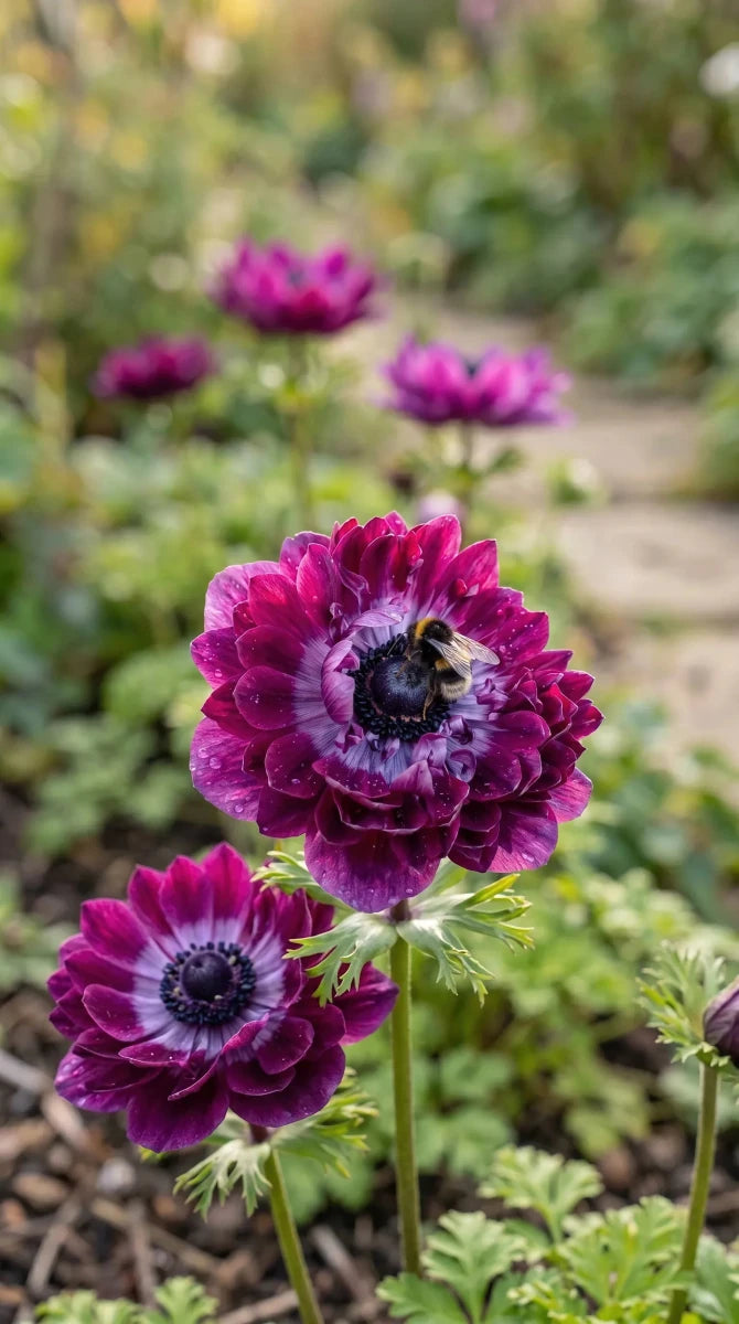 Anemone 'Levante Wine Double' image 7