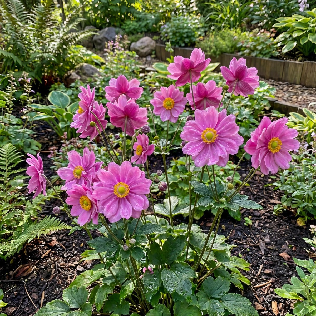 Japanese anemone 'Pamina' (Pink) - Harding & Bloom