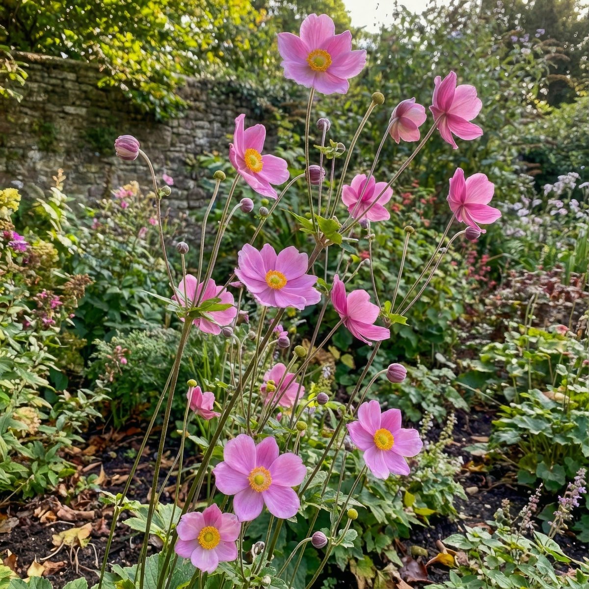Anemone hupehensis 'Prinz Heinrich' (Japanese anemone) – anemone corms, product photo 4 (Harding & Bloom)