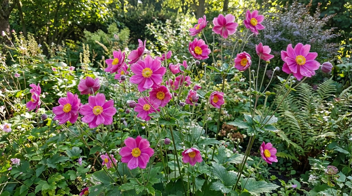 Anemone × hybrida 'Rotkäppchen' [Japanese anemone] – anemone corms, product photo 4 (Harding & Bloom)