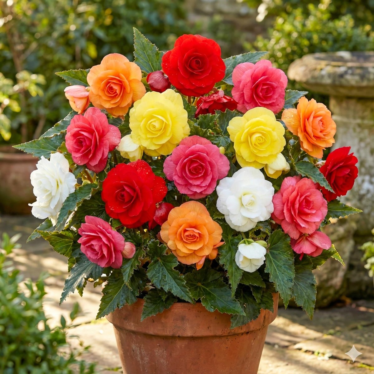Begonia 'Camelia Mixed' – begonia tubers, product photo 2 (Harding & Bloom)