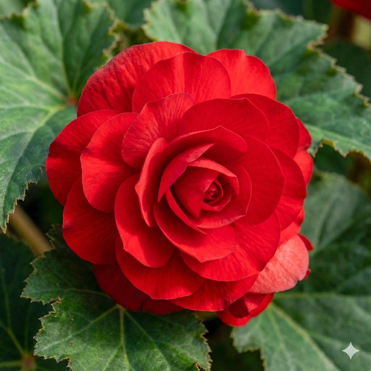 Begonia 'Double Red' – begonia tubers, main product photo (Harding & Bloom)