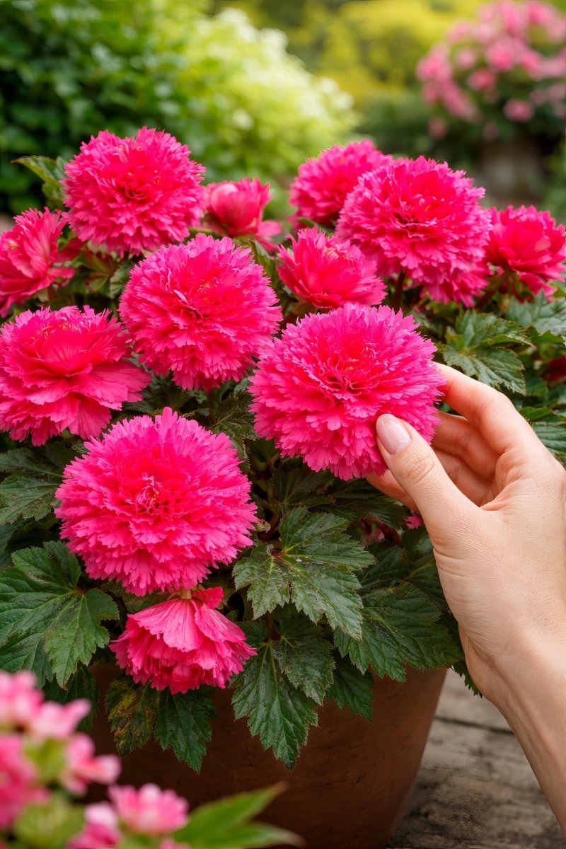 Begonia 'Fimbriata Pink' – begonia tubers, product photo 3 (Harding & Bloom)