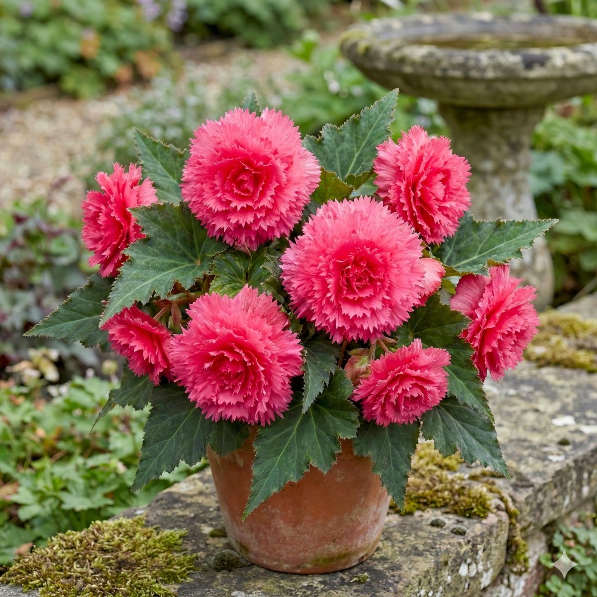 Begonia 'Fimbriata Pink' – begonia tubers, product photo 2 (Harding & Bloom)
