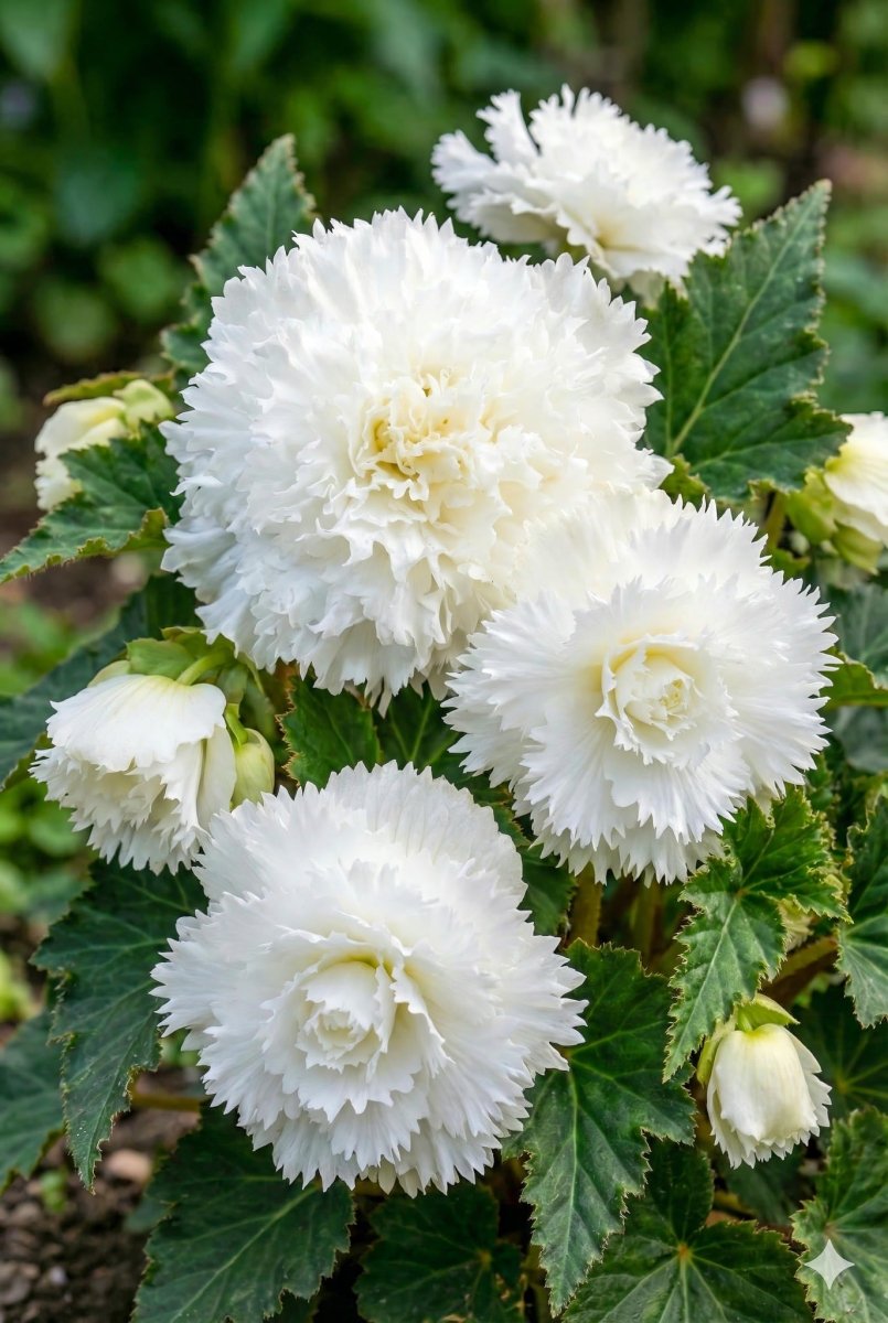 Begonia 'Fimbriata White' – begonia tubers, product photo 2 (Harding & Bloom)