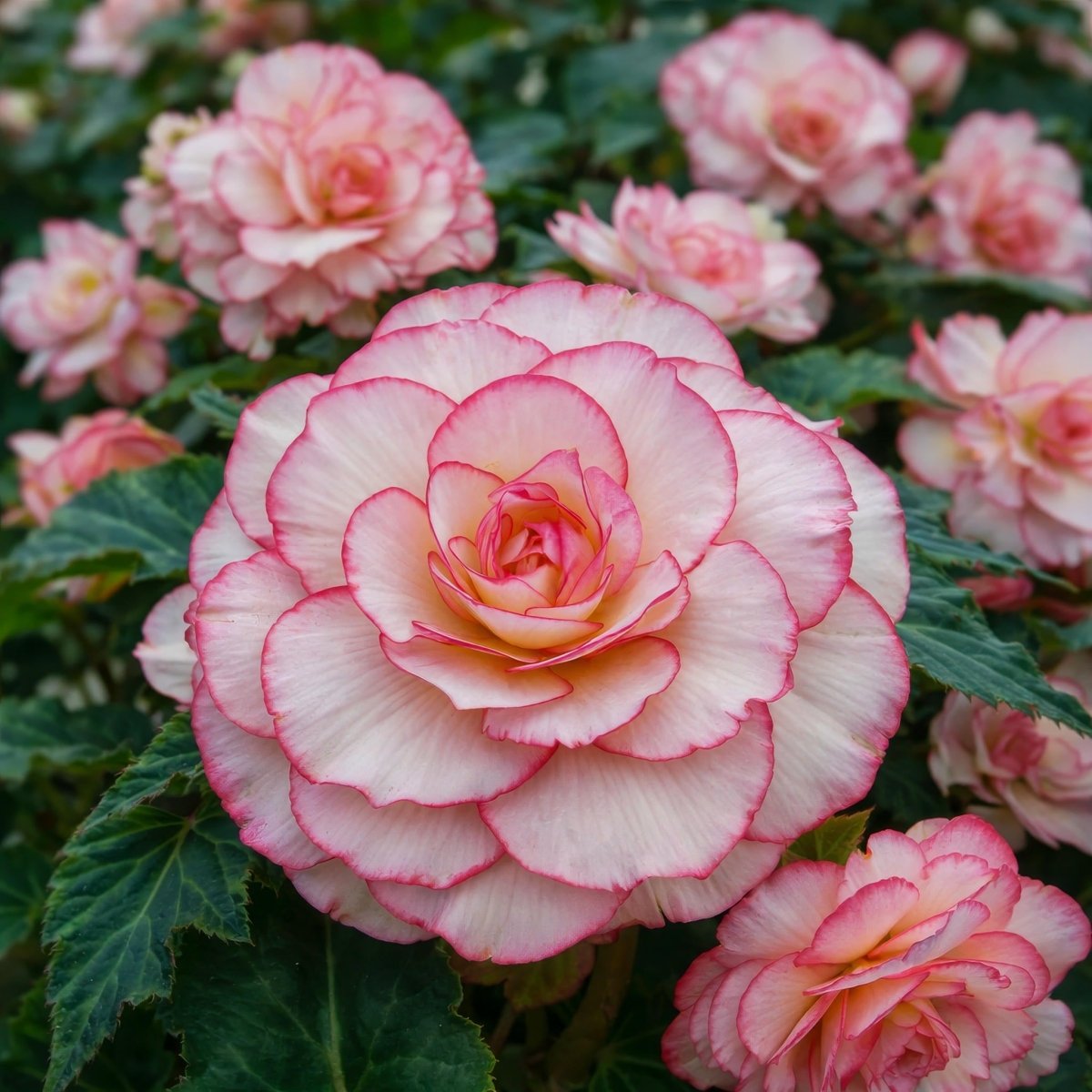 Begonia 'Picotee White' – begonia tubers, product photo 5 (Harding & Bloom)