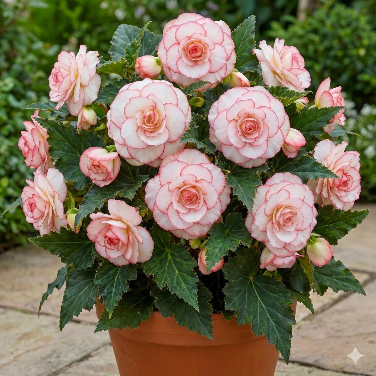 Begonia 'Picotee White' – begonia tubers, product photo 6 (Harding & Bloom)