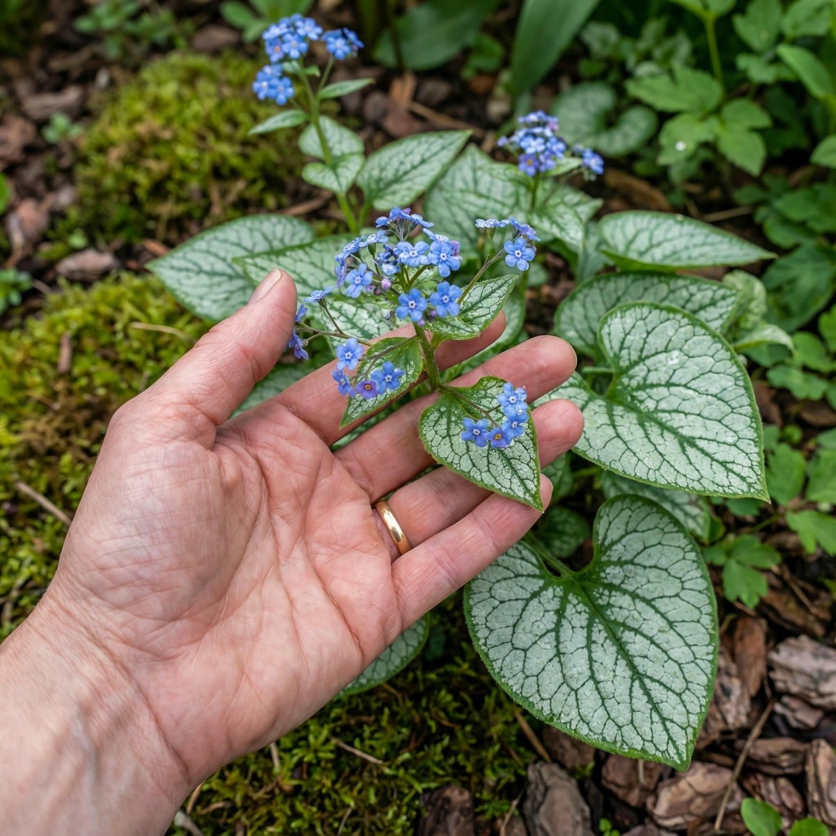 Brunnera macrophylla 'Jack Frost' (Siberian bugloss) – flower bulbs, product photo 5 (Harding & Bloom)