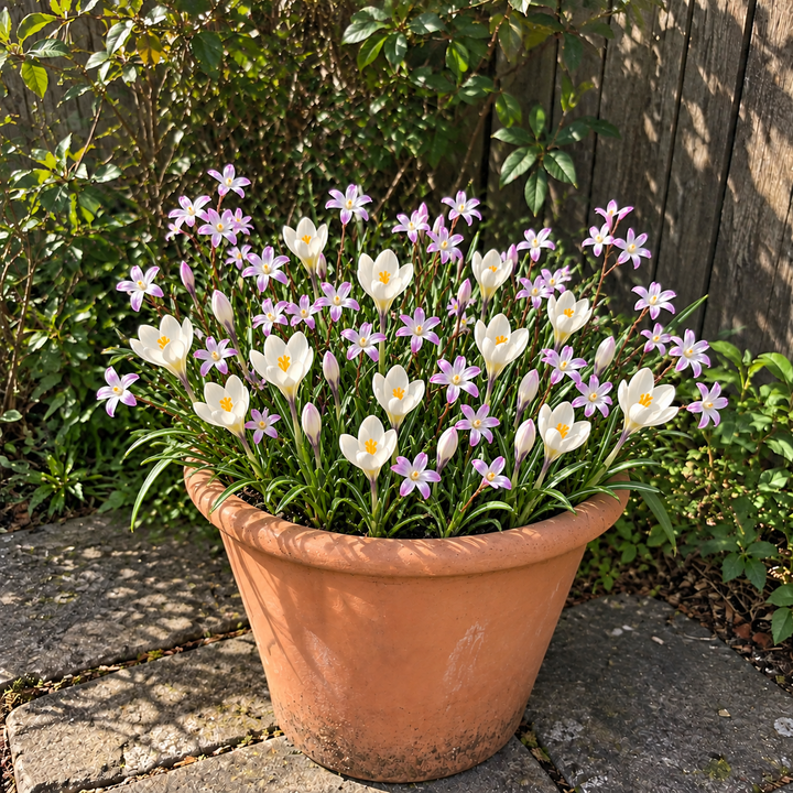 Blush Into Spring illustrative early-spring pot display
