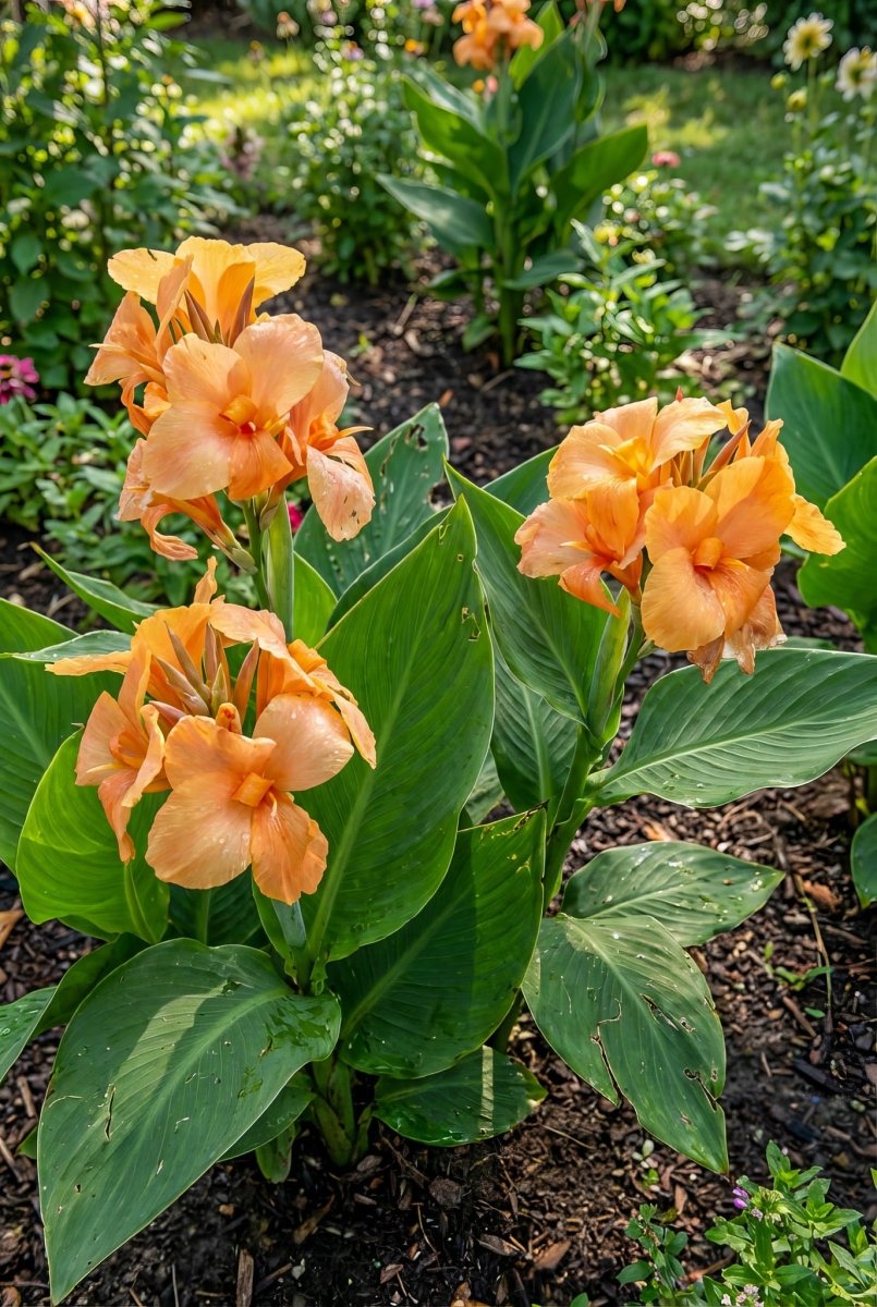 Canna 'Apricot Frost' (Canna lily) – lily bulbs, product photo 2 (Harding & Bloom)