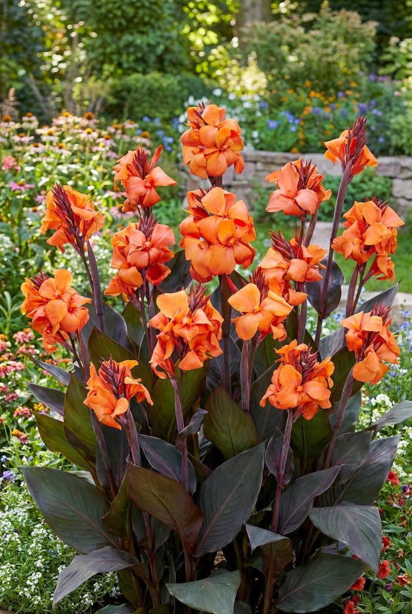 Canna 'Panache Black' (Canna lily) – lily bulbs, product photo 2 (Harding & Bloom)