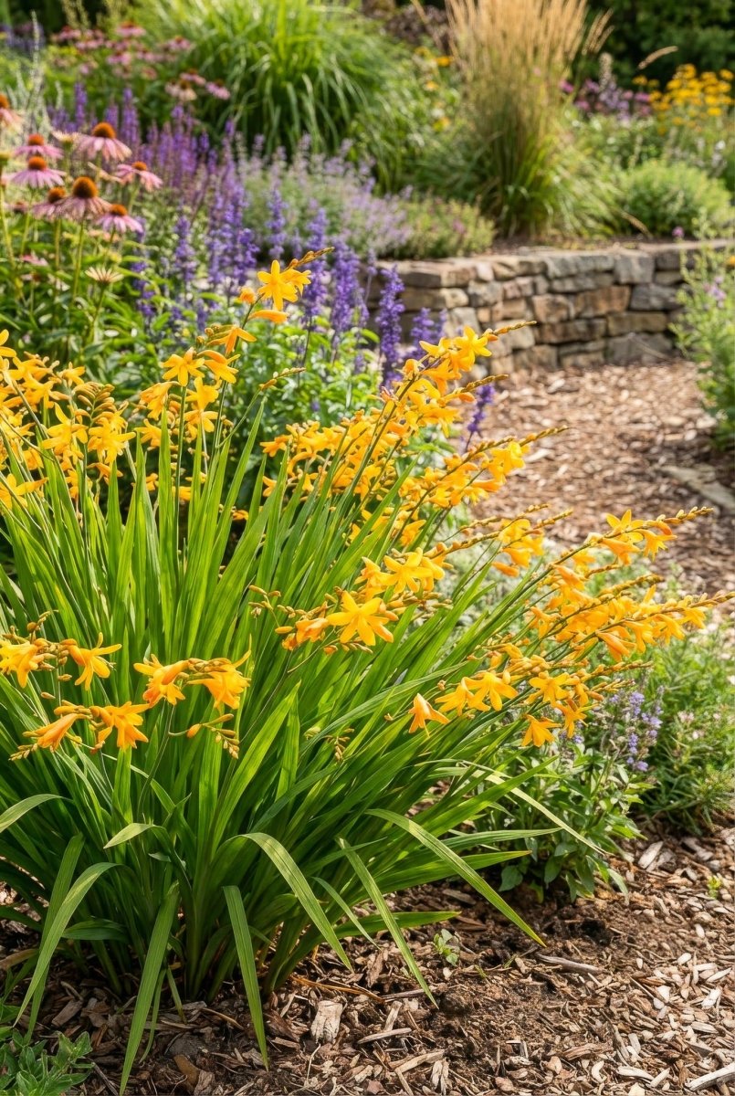Crocosmia 'George Davidson' – flower bulbs, product photo 5 (Harding & Bloom)