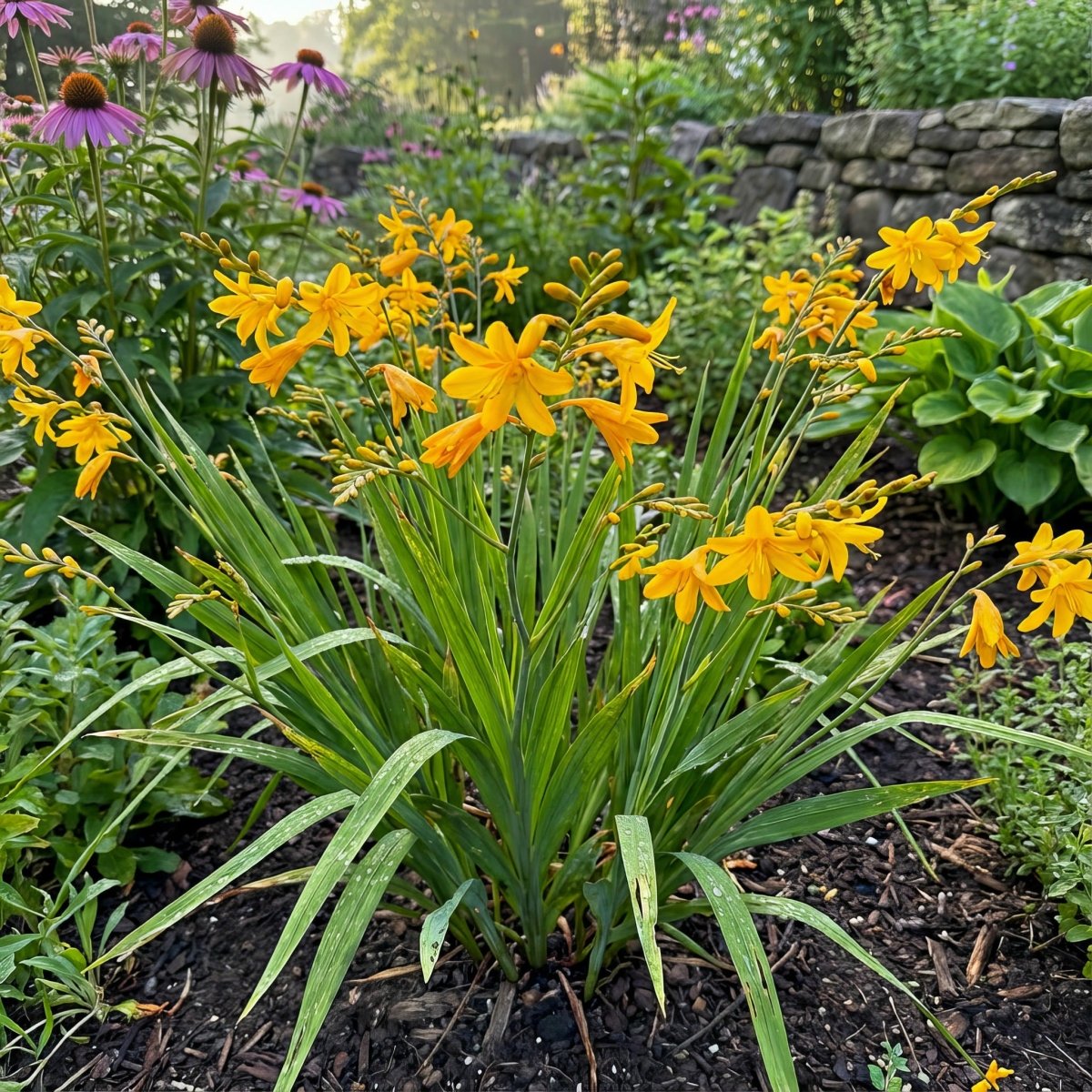 Crocosmia 'George Davidson' – flower bulbs, product photo 6 (Harding & Bloom)