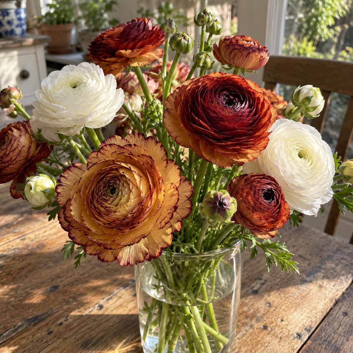 Illustrative Coffee & Cream — Ranunculus Collection — flower detail