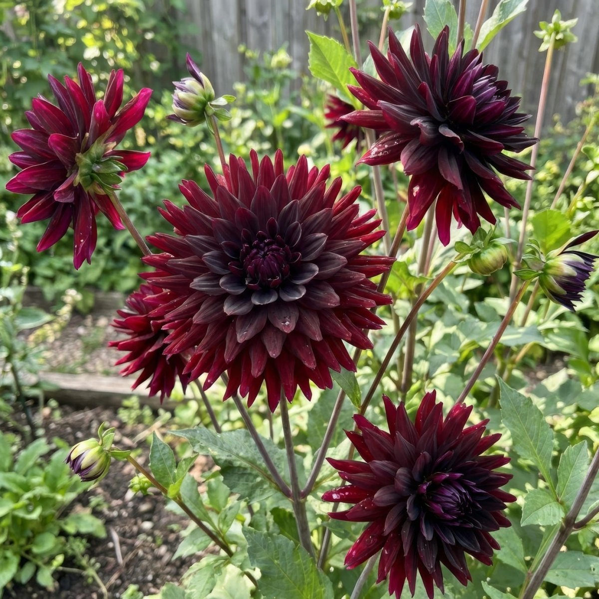 Dahlia 'Black Jack' (Cactus) - Harding & Bloom