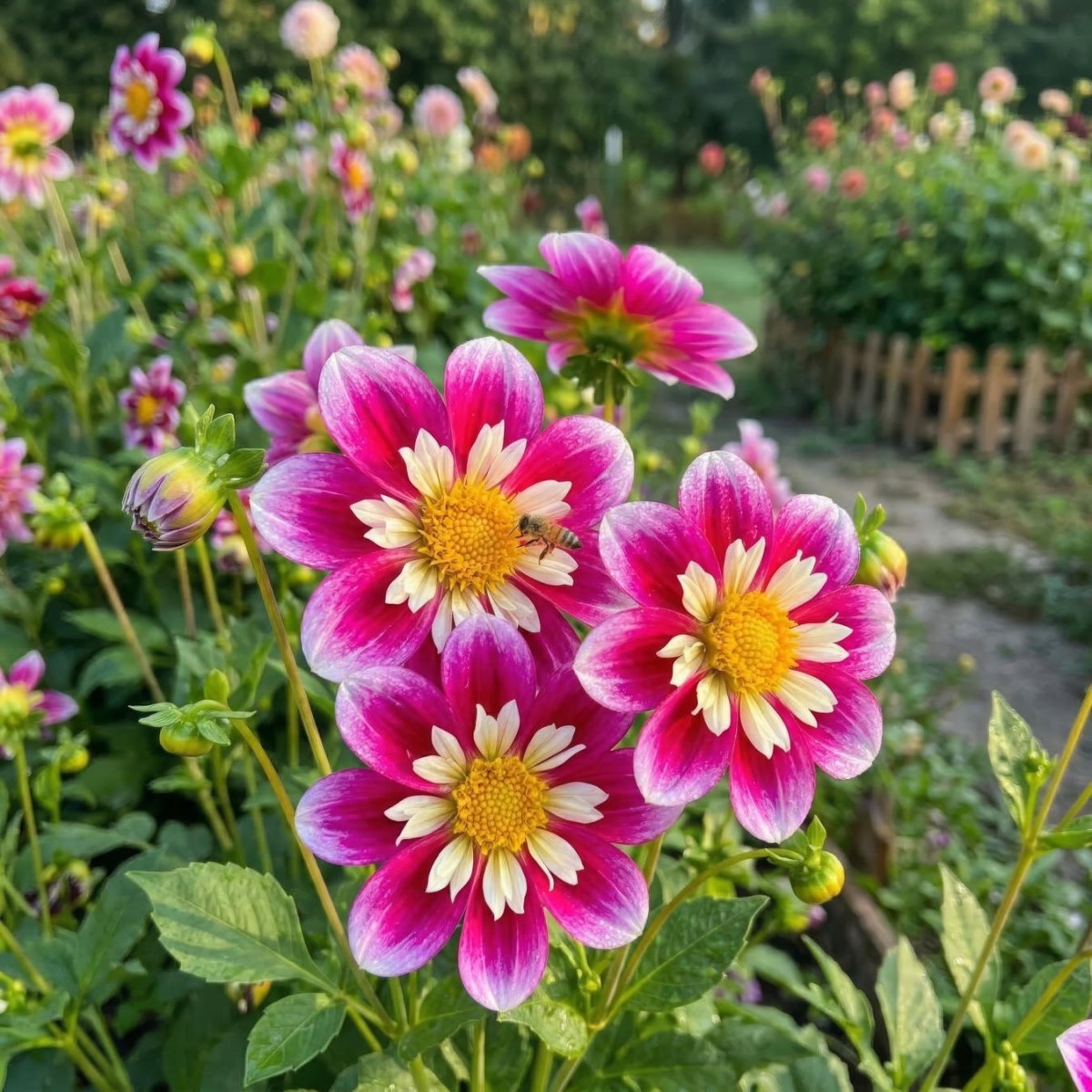 Dahlia 'Impression Fabula' (Cactus & Bedding) - Harding & Bloom
