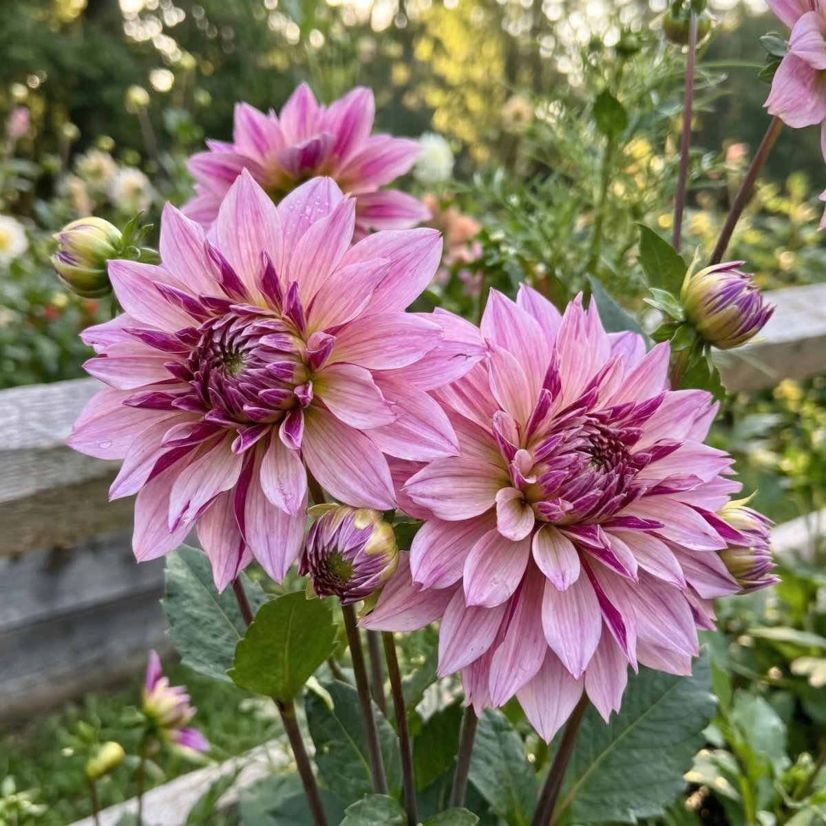 Dahlia 'Labyrinth Twotone' (Dinnerplate) - Harding & Bloom