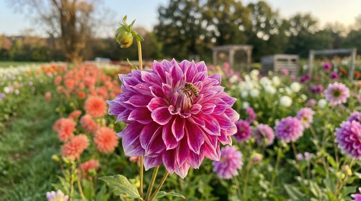 Dahlia 'Purple Explosion' (Decorative) - Harding & Bloom