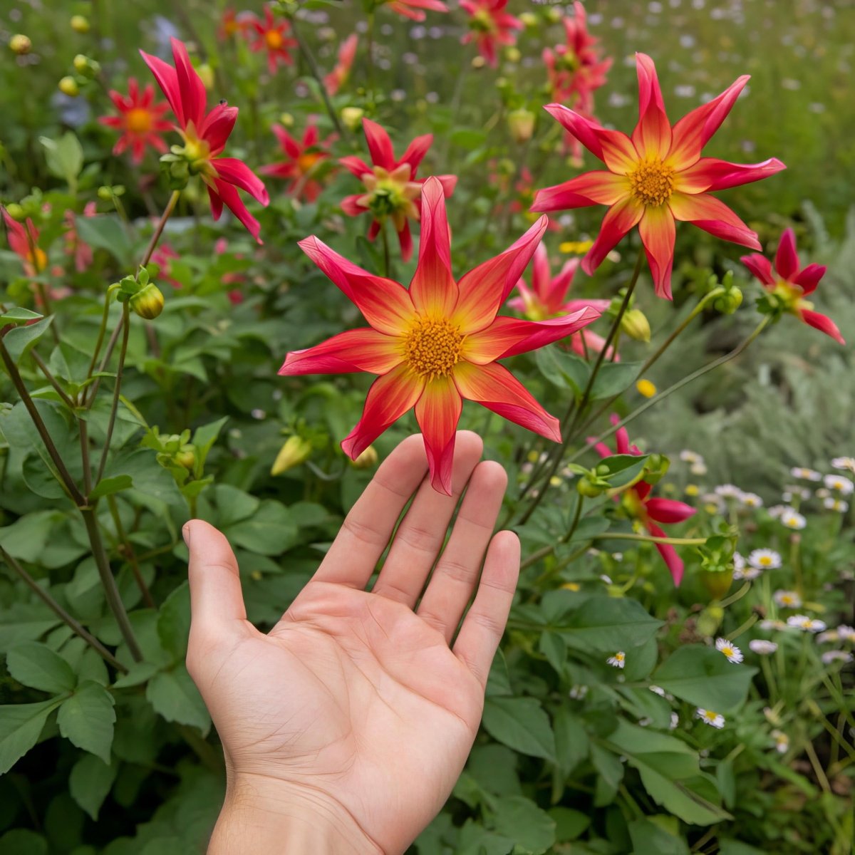 Dahlia 'Bright Eyes' – dahlia tubers, product photo 5 (Harding & Bloom)