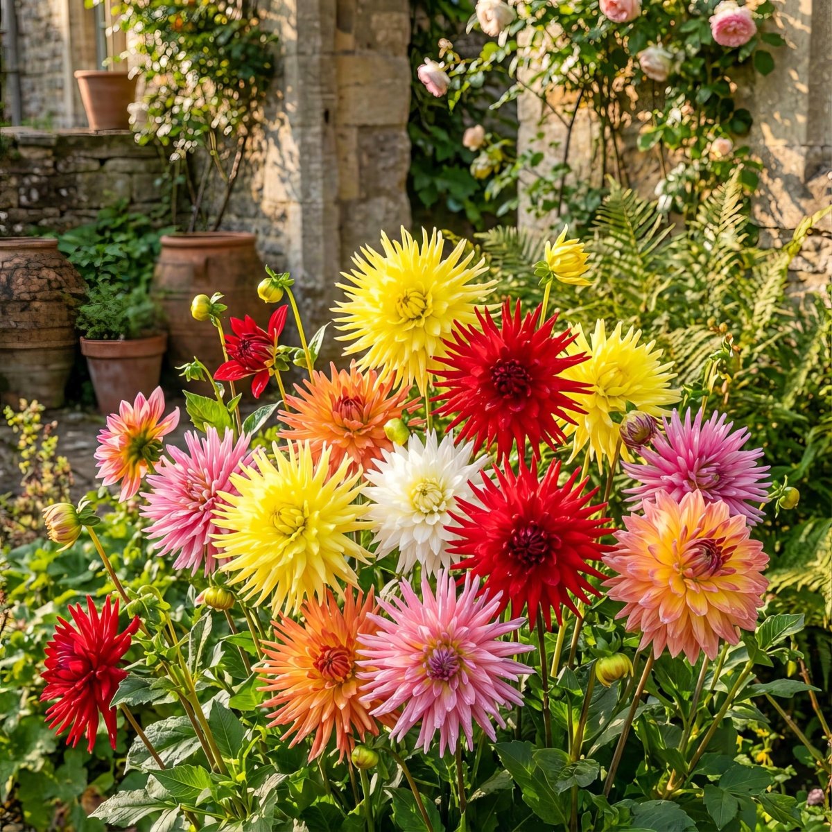 Dahlia 'Cactus Mixed' – dahlia tubers, product photo 2 (Harding & Bloom)