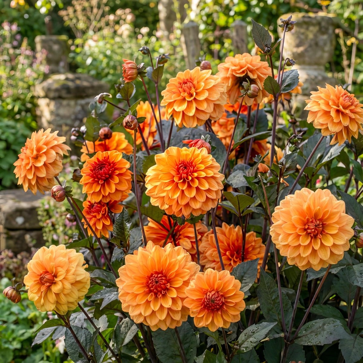 Dahlia 'David Howard' – dahlia tubers, main product photo (Harding & Bloom)