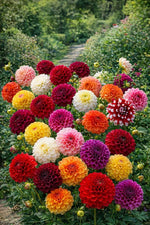 Dahlia 'Decorative Mixed' – dahlia tubers, product photo 3 (Harding & Bloom)