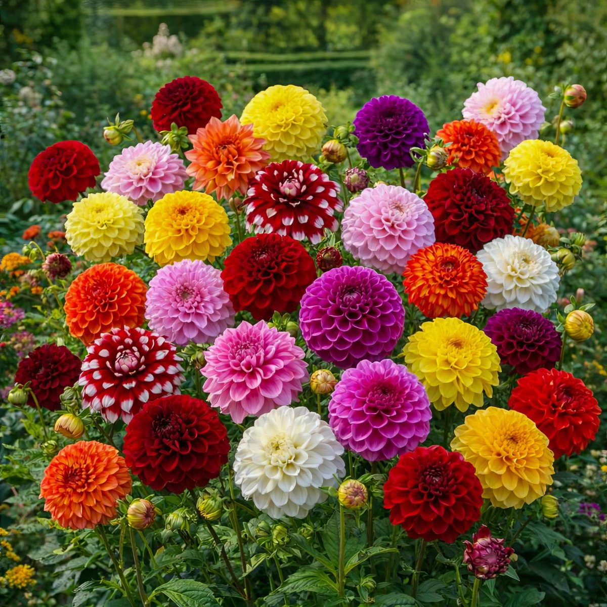 Dahlia 'Decorative Mixed' – dahlia tubers, main product photo (Harding & Bloom)