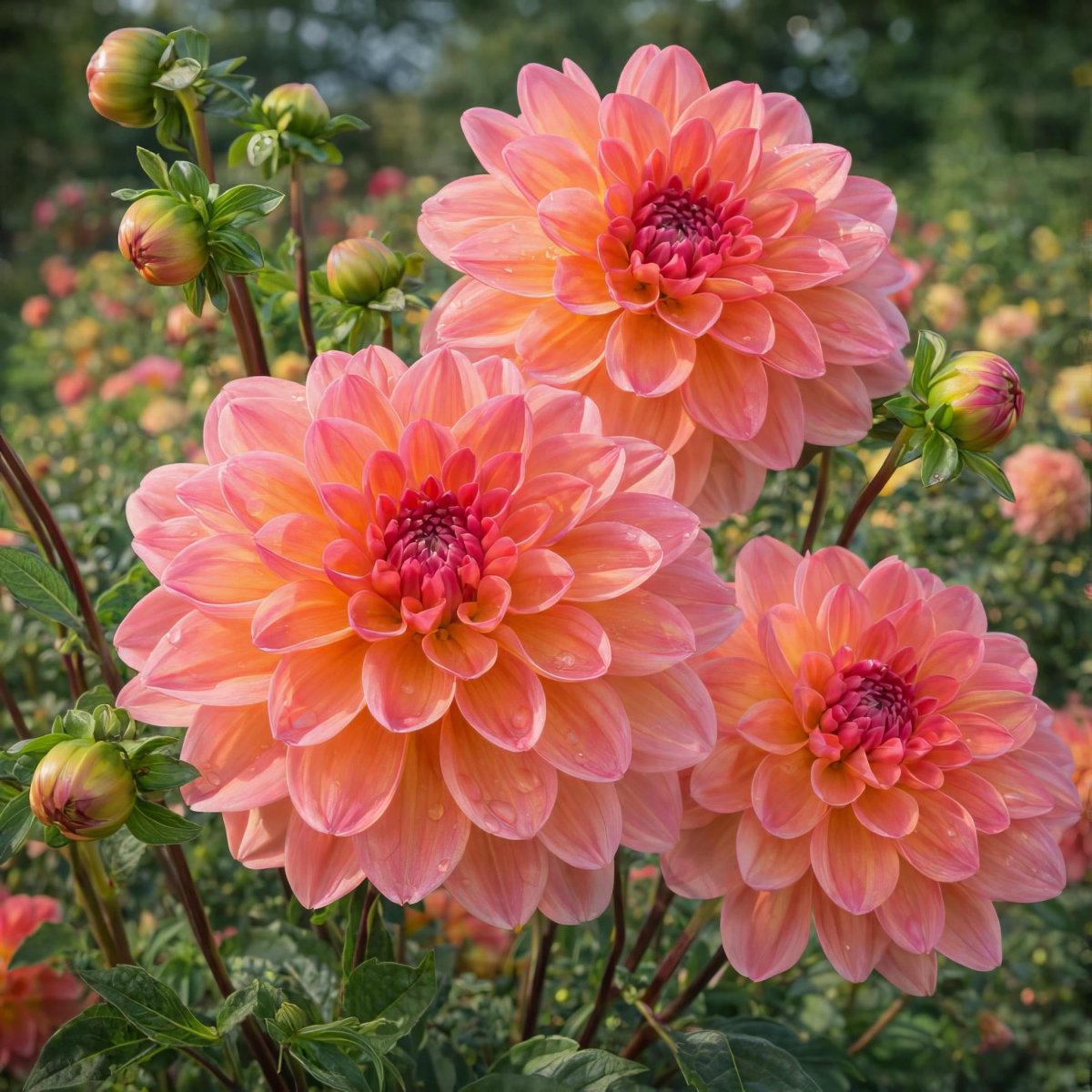 Dahlia 'Phyllis Farmer' – dahlia tubers, product photo 2 (Harding & Bloom)
