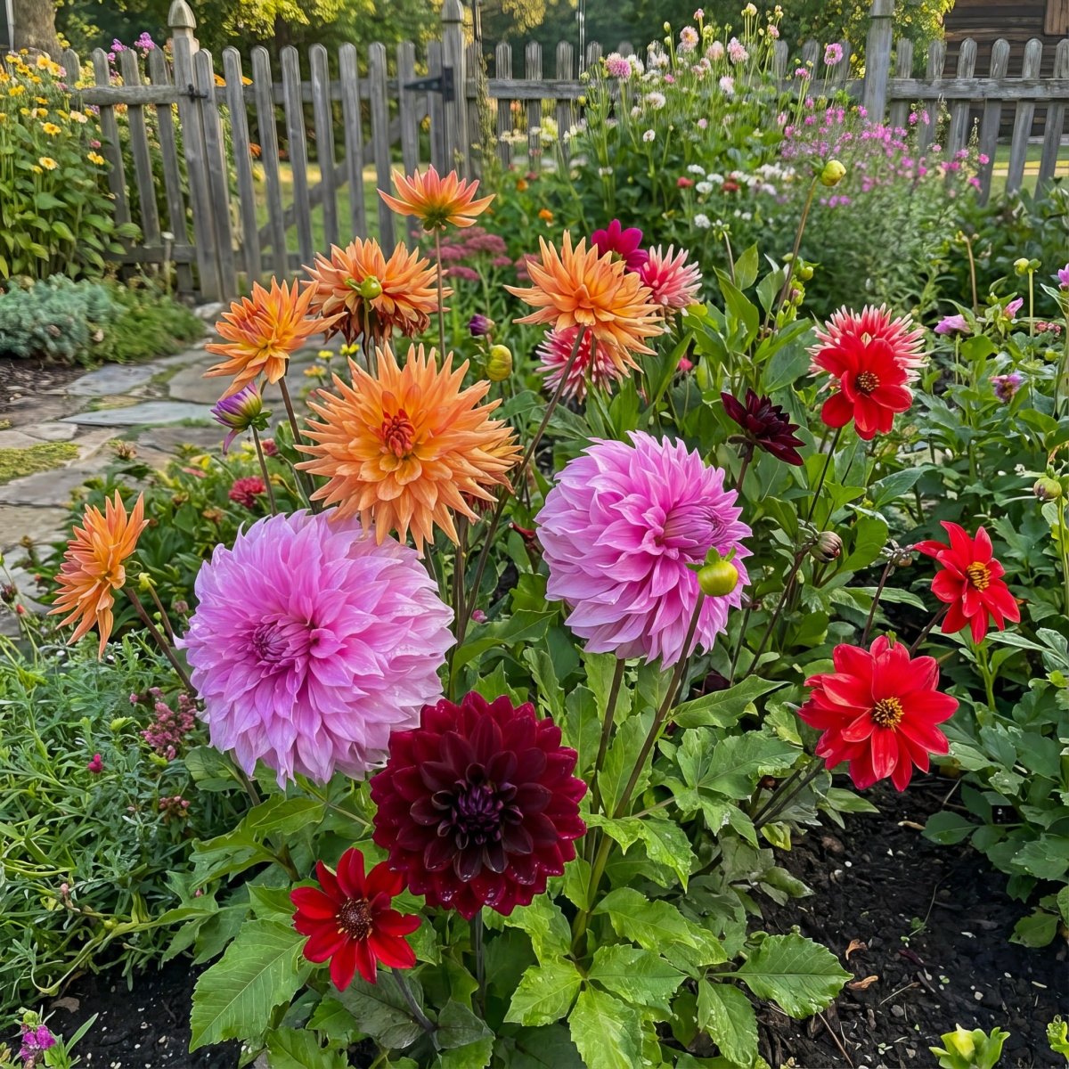 Dahlia 'Picking Garden Mix' – dahlia tubers, product photo 4 (Harding & Bloom)