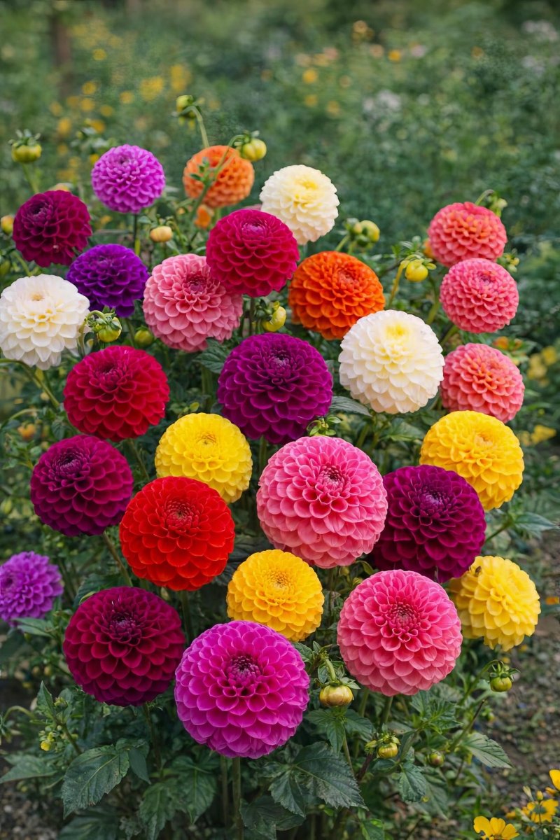 Dahlia 'Pompon Mixed' – dahlia tubers, product photo 4 (Harding & Bloom)