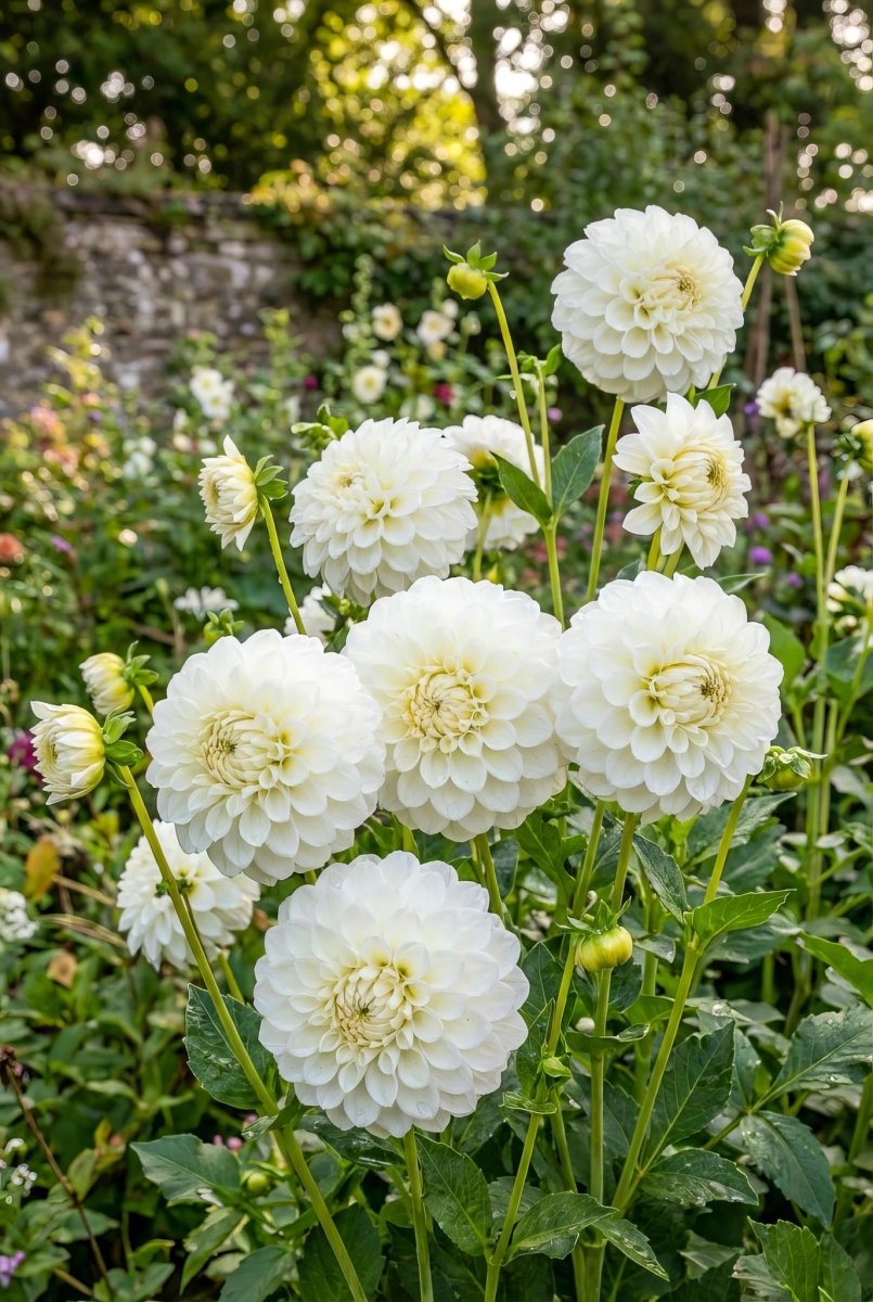 Dahlia 'Snowflake' – dahlia tubers, product photo 4 (Harding & Bloom)