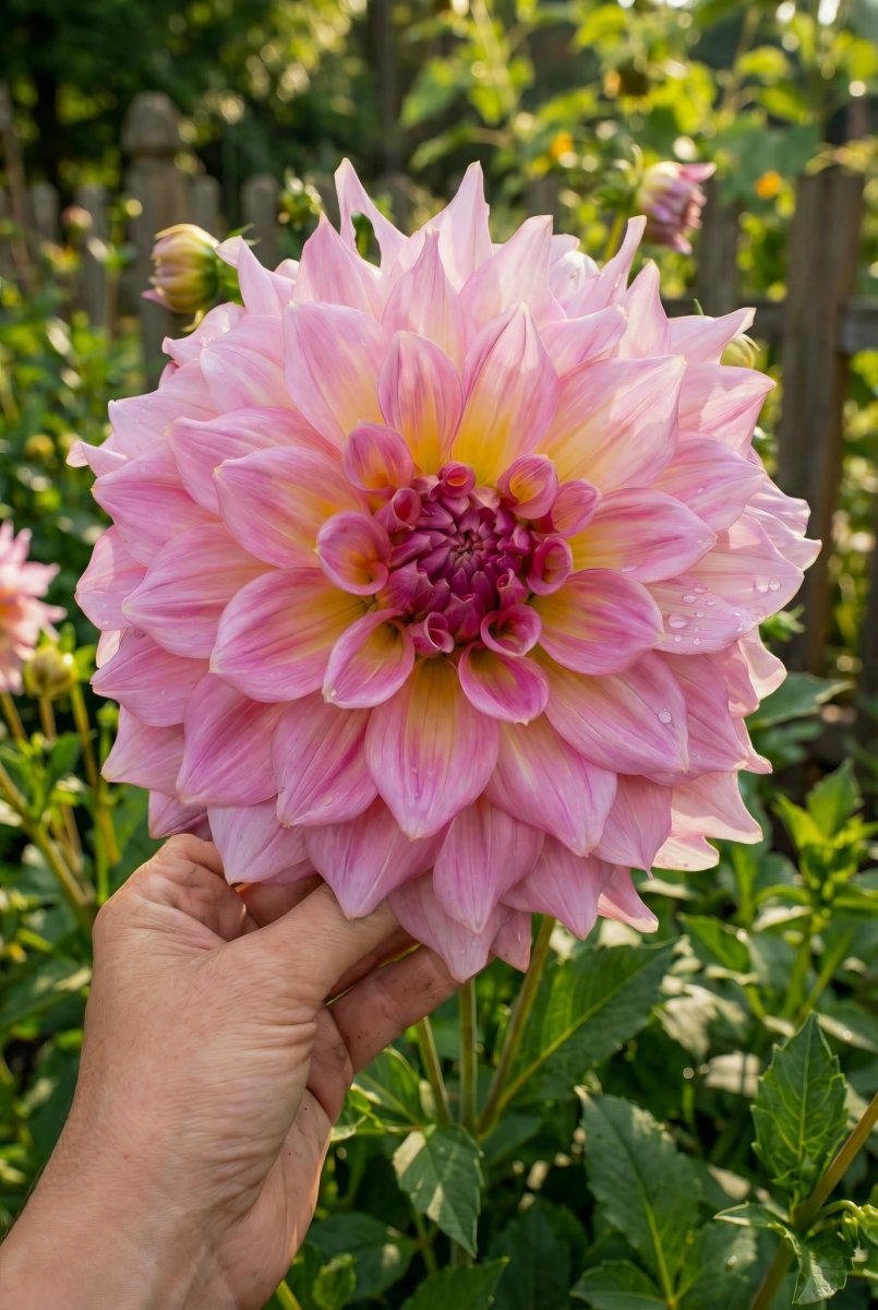Dahlia 'Strawberry Ice' – dahlia tubers, product photo 2 (Harding & Bloom)