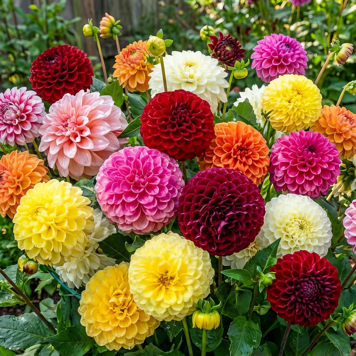 Dahlia 'Pompon Mixed' - Harding & Bloom