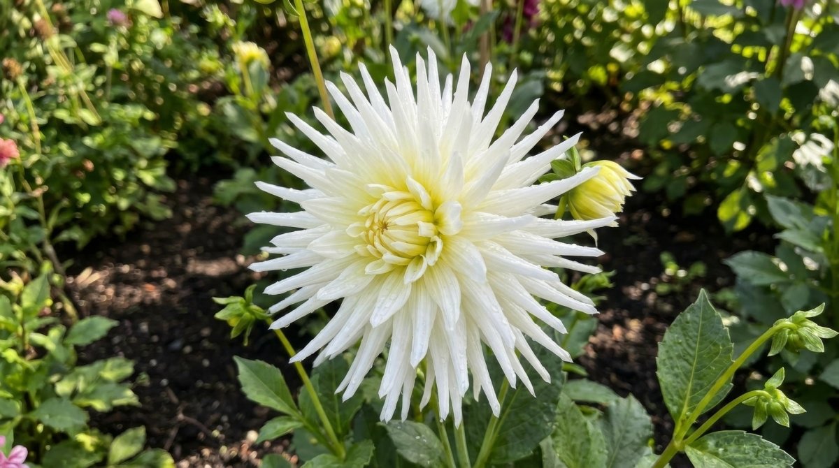 Dahlia 'Playa Blanca' (Cactus) - Harding & Bloom