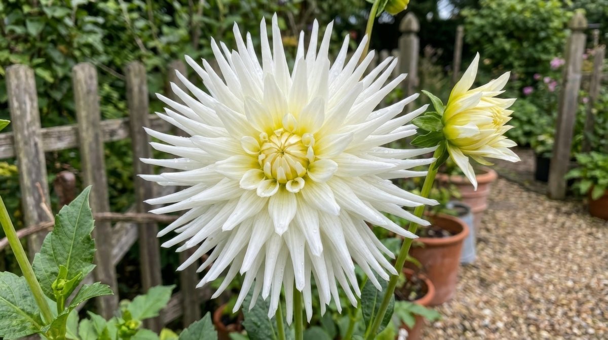 Dahlia 'Playa Blanca' (Cactus) - Harding & Bloom